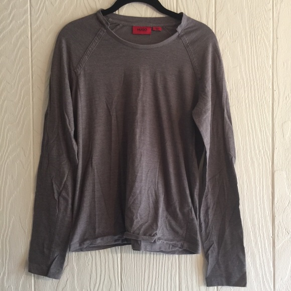 HUGO Hugo Boss Striped Long Sleeve Top - Picture 1 of 5